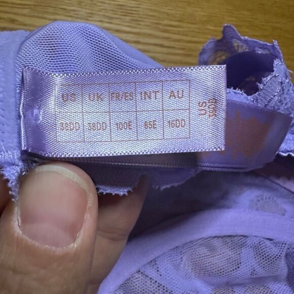 NWT Savage Fenty x rhianna purple lace bra 38dd - Picture 4 of 7